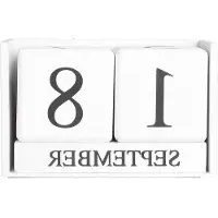 OEM Houten dagplanner met vakken - Antieke kantoorinrichting - Houten kalender met datumweergave