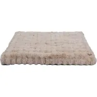 OEM Groot, waterbestendig hondenbed voor grote honden, zacht pluche hondenbed, 120x90x12 cm, beige, waterbestendig, afwasbaar, antislip hondenonderlegger