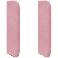 vidaXL Hoofdbord oor Roze 40,5 x 40,5 x 4 cm Fluweel