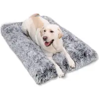 Markenlos Groot, zacht, kalmerend pluche hondenbed - Deluxe hondenbed - 90x60 cm hondenbedhoes