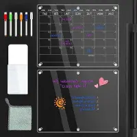 OEM Maandkalender voor koelruimte - Wasmachinebestendige weekkalender - 40 x 30 cm acrylplanner
