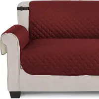 OEM Waterafstotend dierenbed met verstelbare armleuningen, algemeen waterdicht, antislip, vuilafstotend, samengeperst, wasbaar dierenbed, geschikt voor honden en katten, tweepersoonsbed, rood.