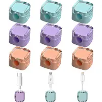 OEM Zelfklevende kabelhouders voor op het bureau met magneet - verpakking van 9 stuks