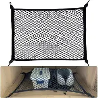 OEM Camper-scheidingsnet, 80 x 60 cm, met 4 stevige haken, geschikt voor hondenboxen, bagagenetten in de kofferbak, bagagebevestiging