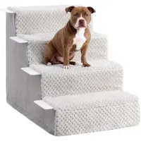 OEM Hondenbed, 44 cm hoog, geschikt voor kleine honden - Wasbare hoes - Geschikt voor oudere katten en honden - Antislip - Geschikt voor bed en bank - Grijs