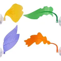 OEM Reptielenaccessoires - Terrariumplanten - Multikleurig - Kunststof - Zuignappen - Set van 4 stuks