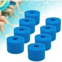OEM Saubertechnik filterdeken voor Intex S1 zwembadfilter - Filterdeken voor zwembad, filterdoekjes van schuimrubber (8 stuks)