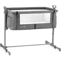 OEM Babybed accessoires - Reisbedje - Hoogteverstelling - voor thuis en onderweg - Grijs - eenvoudig op te zetten - Co-sleeper