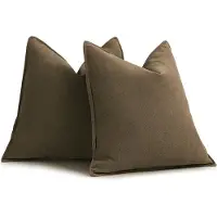 Unyqoos Elegante Chenille Kussenhoezen 50x50 cm voor Luxe Woondecoratie Set van 2 Stuks