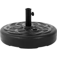HAUSS SPOLE Parasolvoet – Vulbaar Met Water Of Zand – 26 Liter – Kunststof En Staal – Zwart – Voor Tuin En Balkon