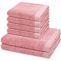 Ross Sonstiges 4 X handdoek 2 X douchehanddoek - in set 6 pack Doubleface Stripes