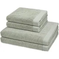 Ross Sonstiges 2 X handdoek 2 X douchehanddoek - in set 4 pack Doubleface Stripes