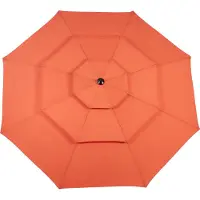 HAUSS SPOLE Parasol Dubbelzijdig – 14,8 Ft – Staal – Oranje – Kantelbaar Voor Tuin, Terras En Zwembad – Winddoorlatend