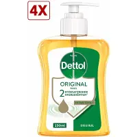 Dettol - Handzeep - Original - Klassieke Hygiëne - 250 ml - Voordeelverpakking - 4 stuks