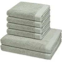 Ross Sonstiges 4 X handdoek 2 X douchehanddoek - in set 6 pack Doubleface Stripes