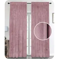 Unyqoos Luxueus Fluwelen Verduisteringsgordijn met Plooiband in Roze voor Privacy en Stijl