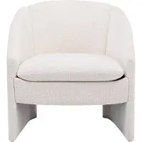 Vente-unique Fauteuil in beige gestructureerde stof TAROLO