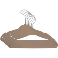 MamaLoes Kledinghangers Velvet Beige 8 stuks