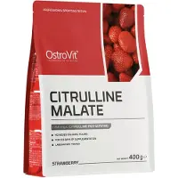 OstroVit Citrulline Malate 400g Aardbei Smaak – Pre-Workout Poeder – 3000 mg per dosering – 133 servings – Suikervrij – Vegan Supplement