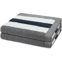 Ross Sonstiges 2 X douchehanddoek in set 2 pack Doubleface Stripes