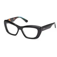 Emilio Pucci Bril - - EP5273 - Geweven acetaat voorkant - 53 mm - Zwart