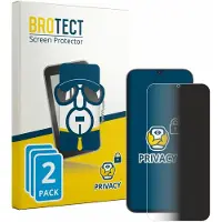 BROTECT - privacy screenprotector voor realme Narzo 100 Lite 5G - Folie Beschermfolie Blauwlichtfilter 2 Stuks