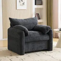 HAUSS SPOLE Sofa - 96x82x84 cm - Loungesessel Met Modern Design - Comfortabel En Stijlvol Voor Woonkamer Of Slaapkamer - Hout - Grijs