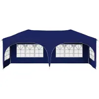 vidaXL Pop-up Feesttent 575 x 288 x 245 cm Blauw Oxford Stof