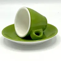 &Klevering Espressokopjes set van 12 stuks groen