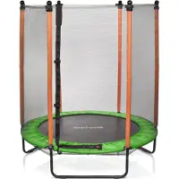 Meteor TRP-60 - Trampolines voor kinderen - 140 cm, oranje/groen