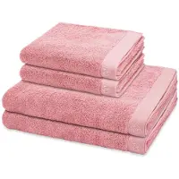 Ross Sonstiges 2 X handdoek 2 X douchehanddoek - in set 4 pack Doubleface Stripes