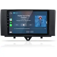 Hexinex HexinexMarket - Autoradio Geschikt voor Smart Fortwo 451 2010-2015 - Draadloos CarPlay, Android Auto, GPS Navi, Android 15, multimediaspeler, Android 15, 4GB+64GB