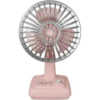 LONGZIMING -Retro Bureaumentilator - Klassieke Tafelventilator - Compacte Ventilator - 3 Snelheidsstanden - USB Oplaadbaar - Metaallegering - Gladde Afwerking - Ruimtebesparend Design - 1 Stuk