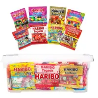 Haribo Mega-Fête 4kg snoep mix - XXL snoeppot met uitdeelzakjes - snoepzakjes voor verjaardagsfeestjes