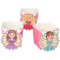 Demmler Prinsessen bakvormpjes 6 cm x 5 cm x 5 cm FSC muffinvormpjes "Princess" pink