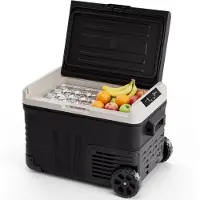 Auronic Elektrische Koelbox - Compressor - 35L - 12V en 240 volt - Camping Koelkast - Frigobox Auto - Zwart