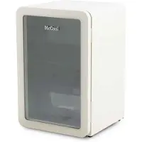 HCB - Retro Glasdeur koelkast met vriesvak - Tafelmodel drankkoelkast met glazen deur - 112 liter flessenkoelkast vrijstaand - 36 kg - Frigo - 3447