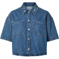 Pieces Blouse 'PCSKY' blauw denim