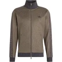 Adidas Sweatvest 'Classic' donkergrijs / olijfgroen