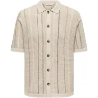 Only & Sons Gebreid vest 'ONSTobby' beige / grijs / taupe