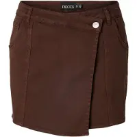 Pieces Rok 'PCSalume' donkerbruin