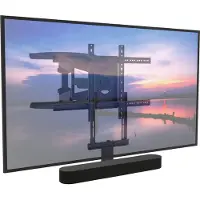 Cavus Draaibare muurbeugel met Sonos Beam frame [zwart]