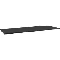 Storke Panton enkele of dubbele tablet mat zwarte gepoedercoate mdf 140 x 52 cm