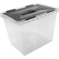 Sunware Onyx opbergbox 25L transparant transparant Kunststof Opberger
