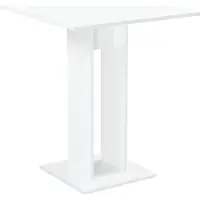 En.casa Design eettafel Lindesnes vierkant 65x65x78 cm wit hoogglans