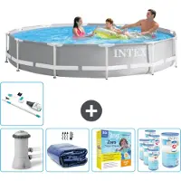 Intex Prism Frame Zwembad, rond - 366x76 cm - 6-delig, model SCB26
