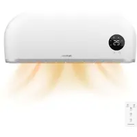Cecotec ReadyWarm 2000 Max Box, keramische badkamerventilatorverwarmer. 2000 W, LCD-scherm, instelbare thermostaat, afstandsbediening, IPX2 bescherming