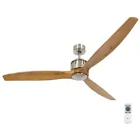 Beacon Lighting Airfusion Akmani plafondventilator, stil, teak/chroom - Beacon , Akmani, Hout, Woonkamer, Hout, Modern
