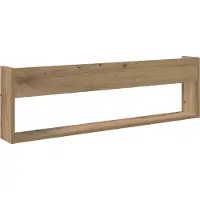 vidaXL Tijdschriftenrek Zwart Eiken 100 x 12 x 30 cm Bewerkt hout