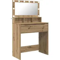 vidaXL Slaapkamer kaptafels Hoogglans Wit 80 x 39,5 x 135 cm